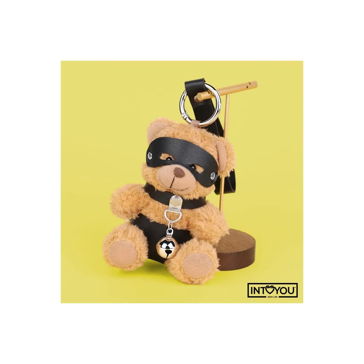 Mimi Schlüsselanhänger BDSM Teddybär mit Halsband und Glöckchen von Intoyou BDSM Line | Fesselliebe.de
