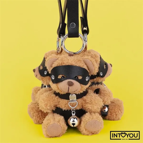 Mimi Schlüsselanhänger BDSM Teddybär mit Halsband und Glöckchen von Intoyou BDSM Line | Fesselliebe.de