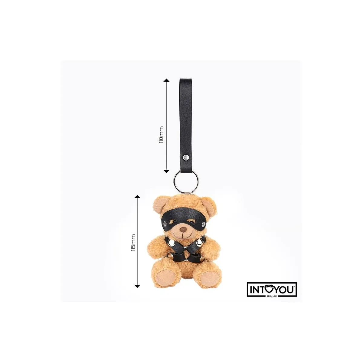 Bearly Schlüsselanhänger BDSM Teddybär mit Brustgeschirr von Intoyou BDSM Line | Fesselliebe.de