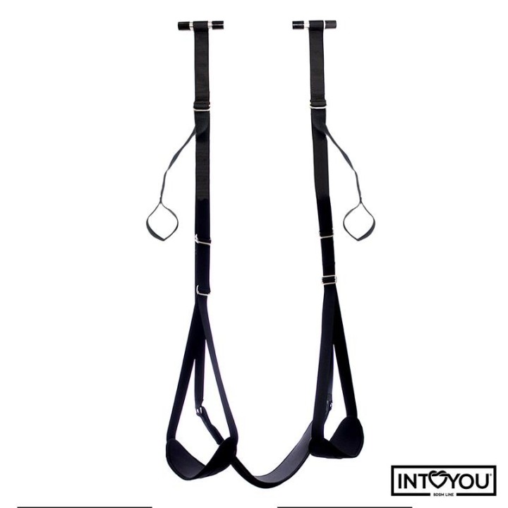 Verstellbare Türschaukel mit Beinstützen und Sitzfläche von Intoyou BDSM Line | Fesselliebe.de