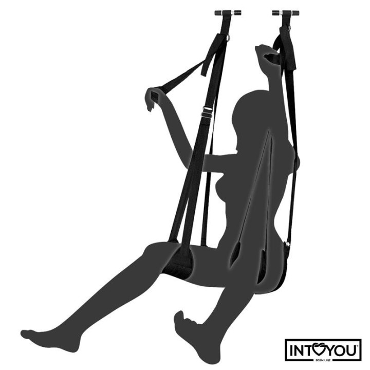 Verstellbare Türschaukel mit Beinstützen und Sitzfläche von Intoyou BDSM Line | Fesselliebe.de