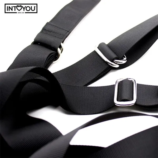 Verstellbare Türschaukel mit Beinstützen und Sitzfläche von Intoyou BDSM Line | Fesselliebe.de