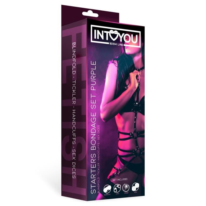 Bondage-Set für Anfänger 4-Teilig Lila von Intoyou BDSM Line | Fesselliebe.de