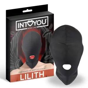 Lilith Incognito Maske mit Öffnung Im Mund Schwarz von Intoyou BDSM Line | Fesselliebe.de