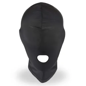 Lilith Incognito Maske mit Öffnung Im Mund Schwarz von Intoyou BDSM Line