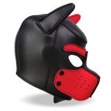 Hound Dog Hound mit Abnehmbarer Maulkorb aus Neopren Schwarz/Rot Einheitsgrösse von Intoyou BDSM Line | Fesselliebe.de