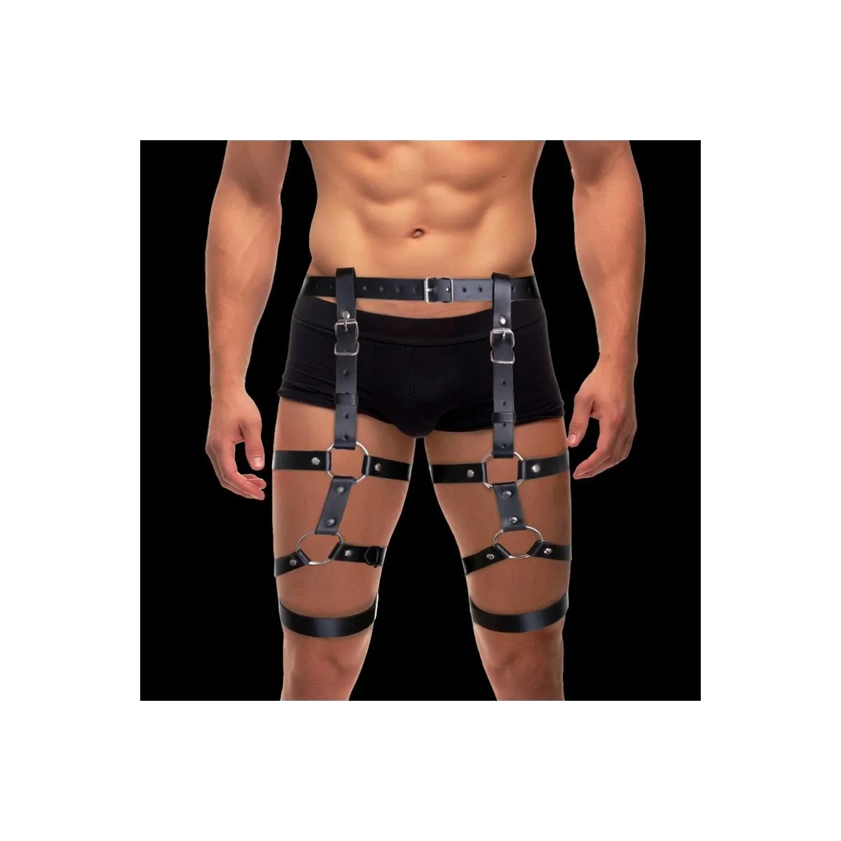 Fabian Bein- und Taillen-Bondage-Gurtzeug, Verstellbar von Intoyou BDSM Line | Fesselliebe.de