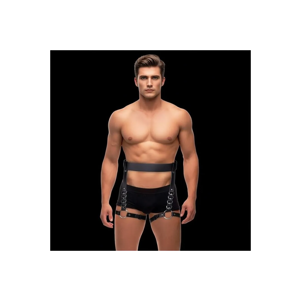 Didier Bein- und Taillen-Bondage-Gurtzeug, Verstellbar von Intoyou BDSM Line | Fesselliebe.de