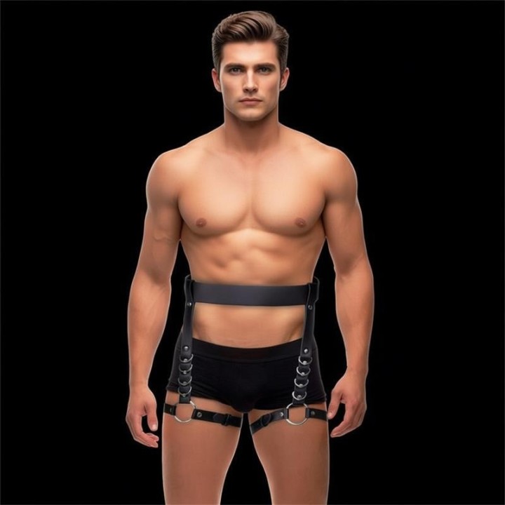 Didier Bein- und Taillen-Bondage-Gurtzeug, Verstellbar von Intoyou BDSM Line | Fesselliebe.de