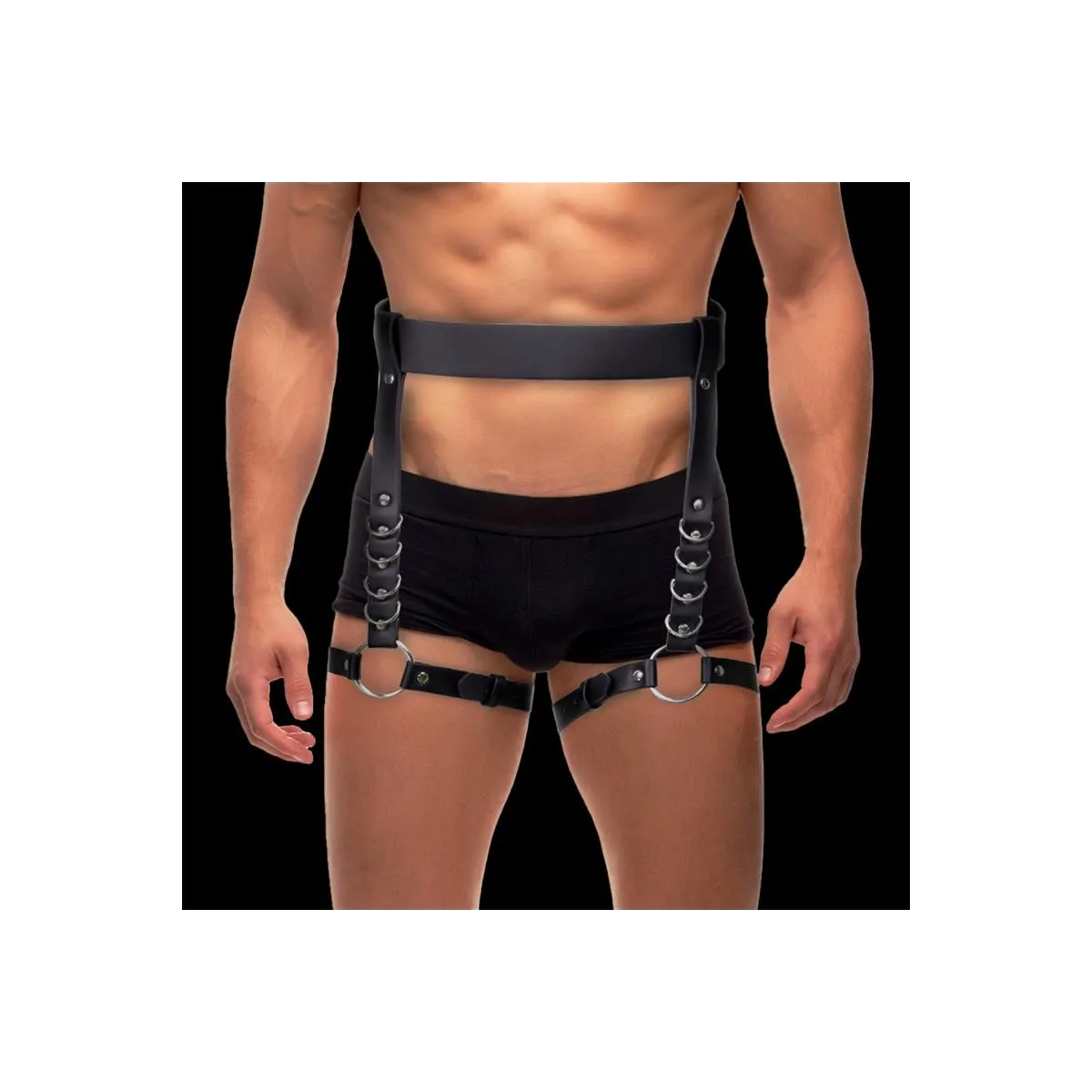 Didier Bein- und Taillen-Bondage-Gurtzeug, Verstellbar von Intoyou BDSM Line | Fesselliebe.de