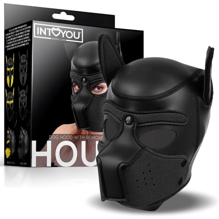 Hound Neopren Hundehund Abnehmbarer Maulkorb Schwarz Einheitsgrösse von Intoyou BDSM Line | Fesselliebe.de