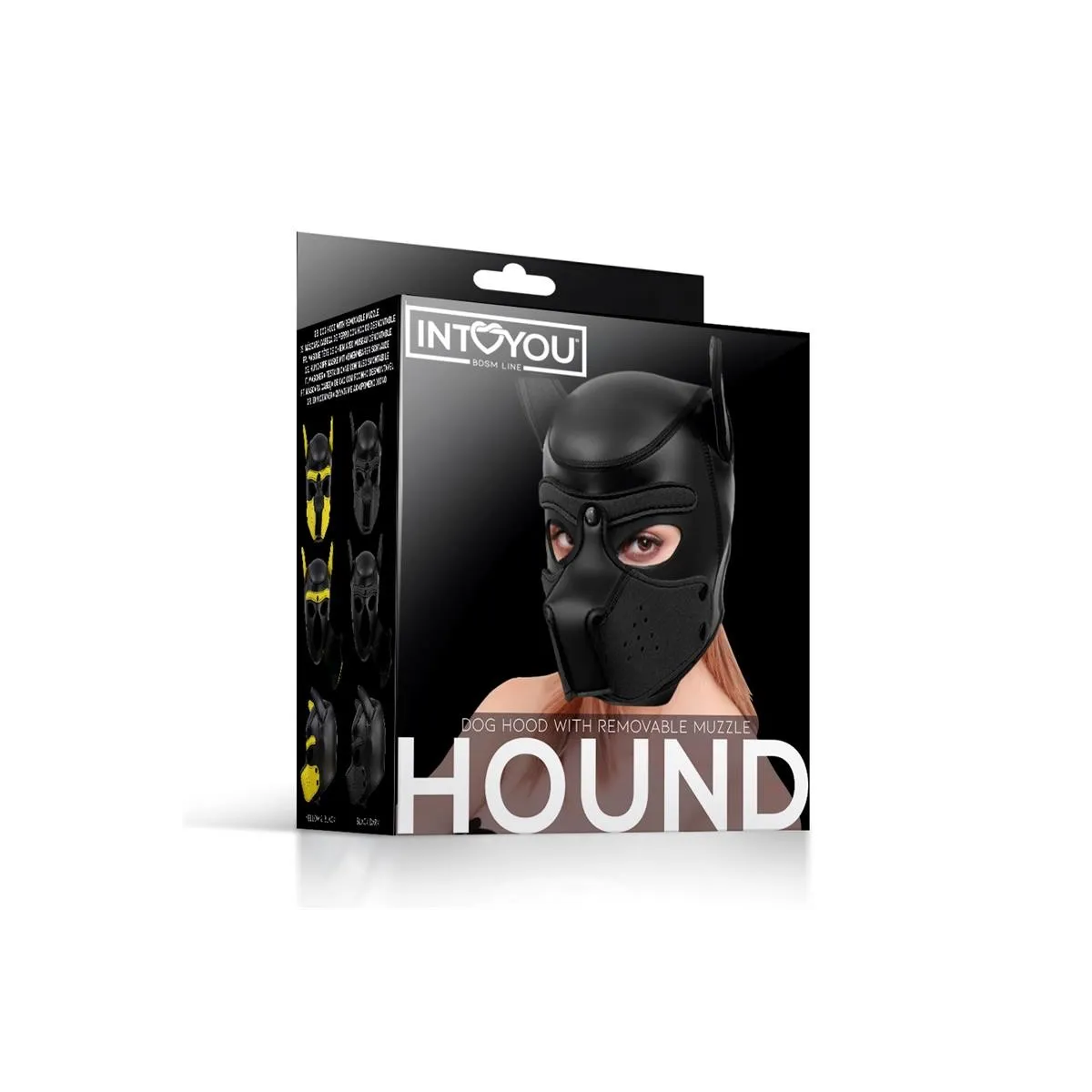 Hound Neopren Hundehund Abnehmbarer Maulkorb Schwarz Einheitsgrösse von Intoyou BDSM Line | Fesselliebe.de