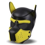 Hound Neopren Hundehund Abnehmbarer Maulkorb Schwarz/Gelb Einheitsgrösse von Intoyou BDSM Line | Fesselliebe.de