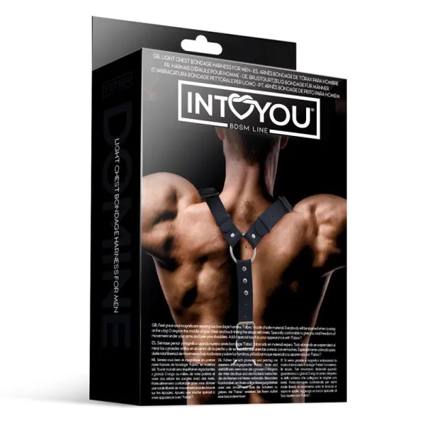 Fabrio Bondage-Harness für Männer aus Veganem Leder von Intoyou BDSM Line | Fesselliebe.de