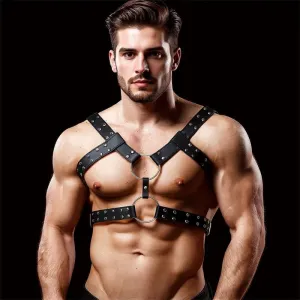 Aurum Bondage-Harness für Männer aus Veganem Leder von Intoyou BDSM Line | Fesselliebe.de
