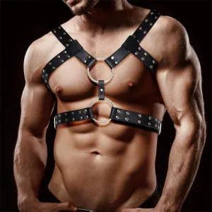 Aurum Bondage-Harness für Männer aus Veganem Leder von Intoyou BDSM Line
