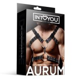 Aurum Bondage-Harness für Männer aus Veganem Leder von Intoyou BDSM Line | Fesselliebe.de