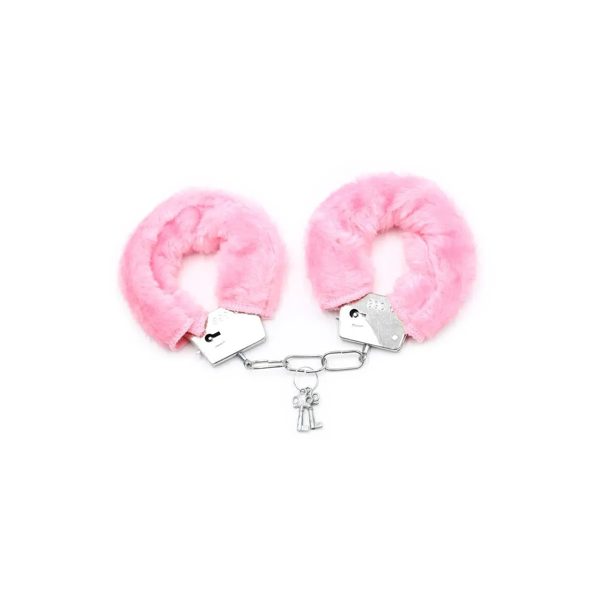 Furry-Metallhandschellen Rosa von Intoyou BDSM Line | Fesselliebe.de