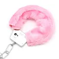 Furry-Metallhandschellen Rosa von Intoyou BDSM Line