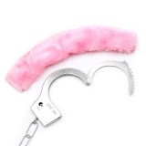 Furry-Metallhandschellen Rosa von Intoyou BDSM Line | Fesselliebe.de