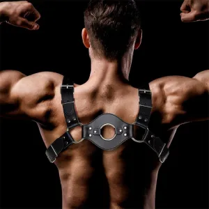 Quovis Bondage-Harness für Männer aus Veganem Leder von Intoyou BDSM Line | Fesselliebe.de