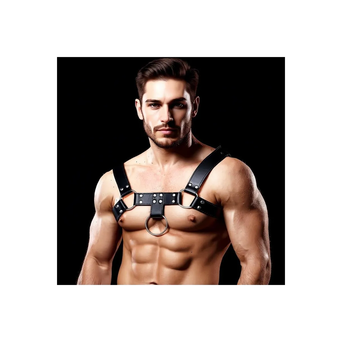 Quovis Bondage-Harness für Männer aus Veganem Leder von Intoyou BDSM Line | Fesselliebe.de