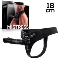 Mistress Elastic Strap-On Silikon-Dildo, 18 cm, Schwarz von Intoyou BDSM Line