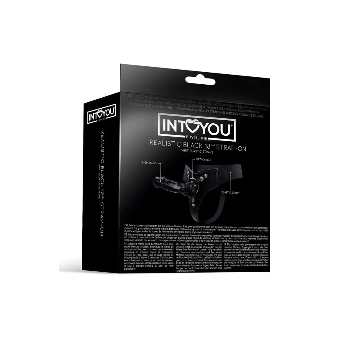 Mistress Elastic Strap-On Silikon-Dildo, 18 cm, Schwarz von Intoyou BDSM Line | Fesselliebe.de