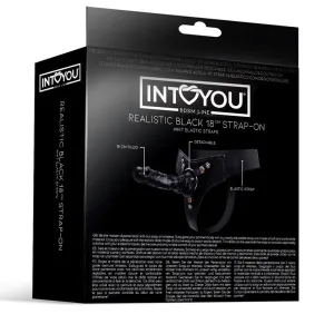 Mistress Elastic Strap-On Silikon-Dildo, 18 cm, Schwarz von Intoyou BDSM Line