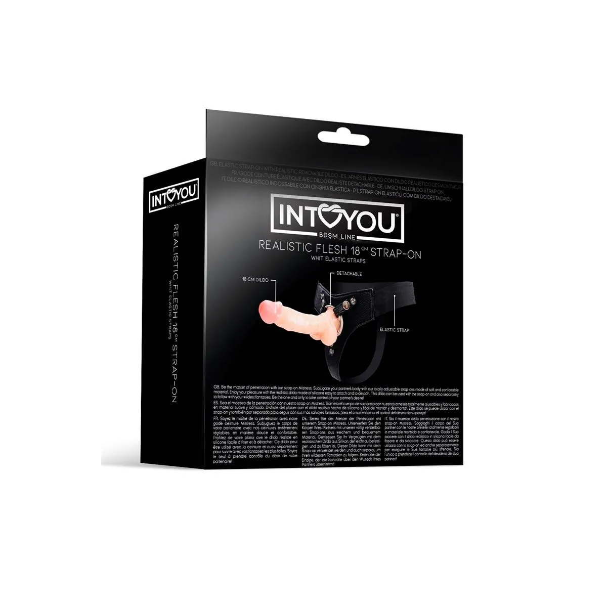 Mistress Elastischer Strap-On-Silikondildo 18 cm Hautfarben von Intoyou BDSM Line | Fesselliebe.de