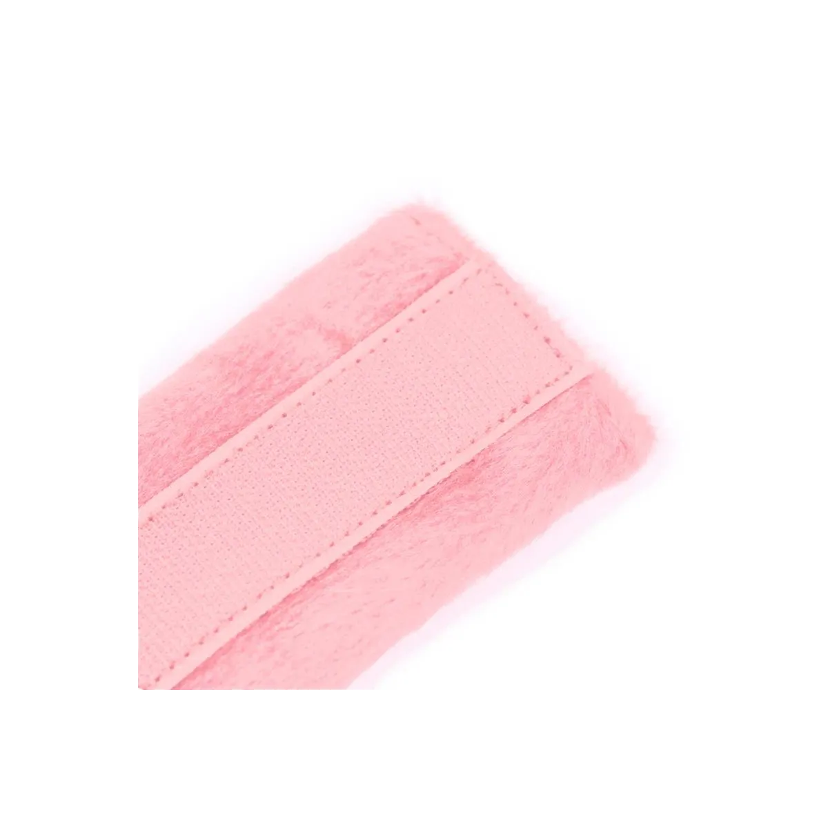 Handschellen mit Klettverschluss und Langem Fell, Rosa von Intoyou BDSM Line | Fesselliebe.de