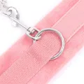 Handschellen mit Klettverschluss und Langem Fell, Rosa von Intoyou BDSM Line