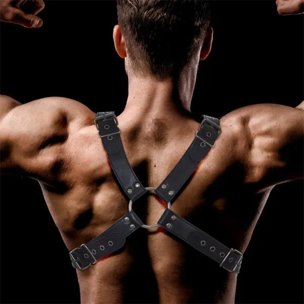 Darom Brustbondage-Harness für Männer aus Veganem Leder von Intoyou BDSM Line | Fesselliebe.de