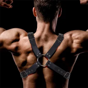 Darom Brustbondage-Harness für Männer aus Veganem Leder von Intoyou BDSM Line