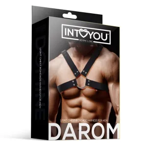 Darom Brustbondage-Harness für Männer aus Veganem Leder von Intoyou BDSM Line