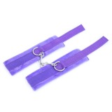 Handschellen mit Klettverschluss und Langem Fell, Lila von Intoyou BDSM Line | Fesselliebe.de