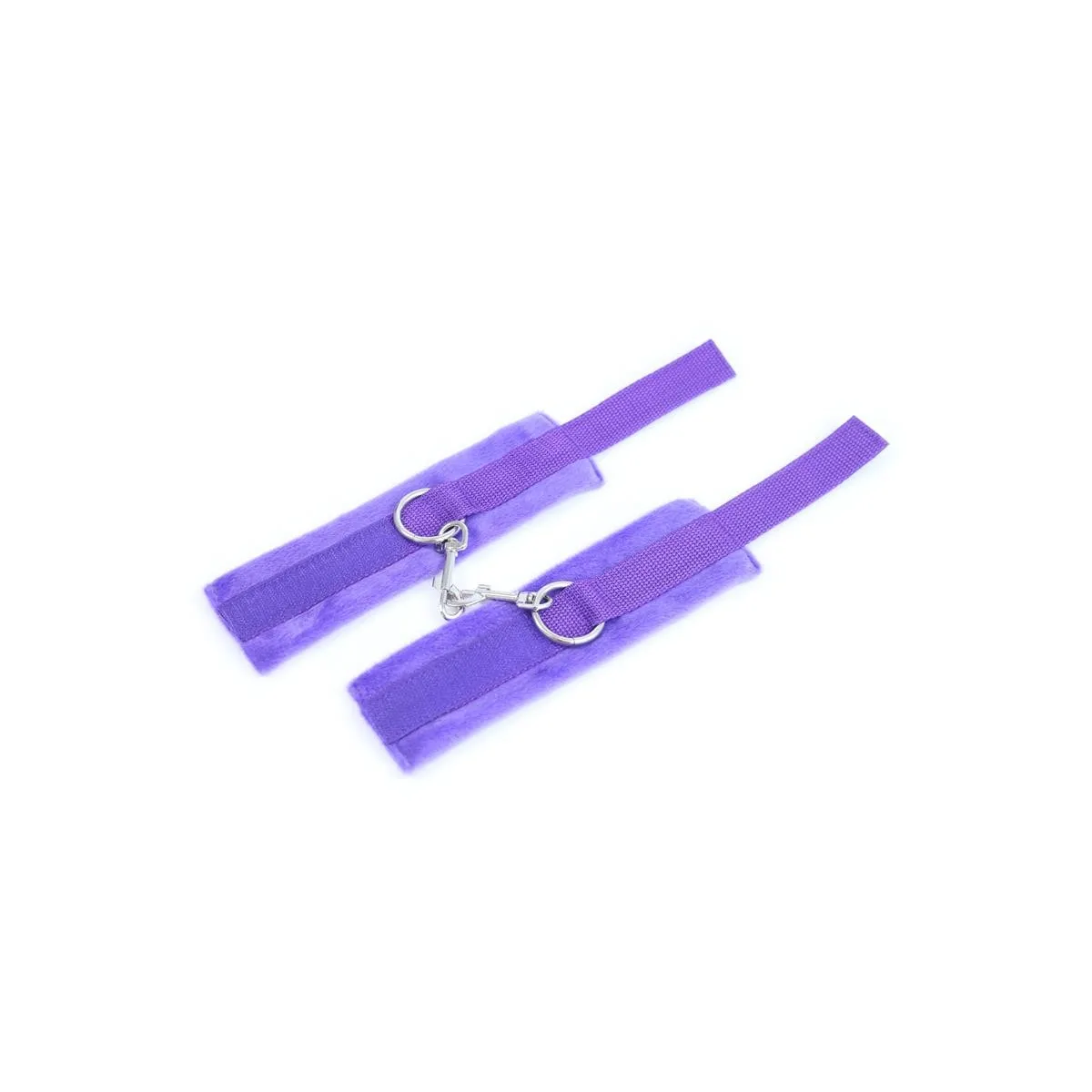 Handschellen mit Klettverschluss und Langem Fell, Lila von Intoyou BDSM Line | Fesselliebe.de