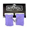 Handschellen mit Klettverschluss und Langem Fell, Lila von Intoyou BDSM Line