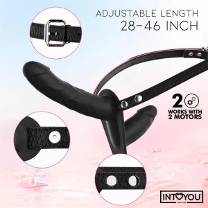 Jordan Strap-On mit Doppeltem Vibrationsdildo und Fernbedienung von Intoyou BDSM Line