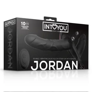 Jordan Strap-On mit Doppeltem Vibrationsdildo und Fernbedienung von Intoyou BDSM Line
