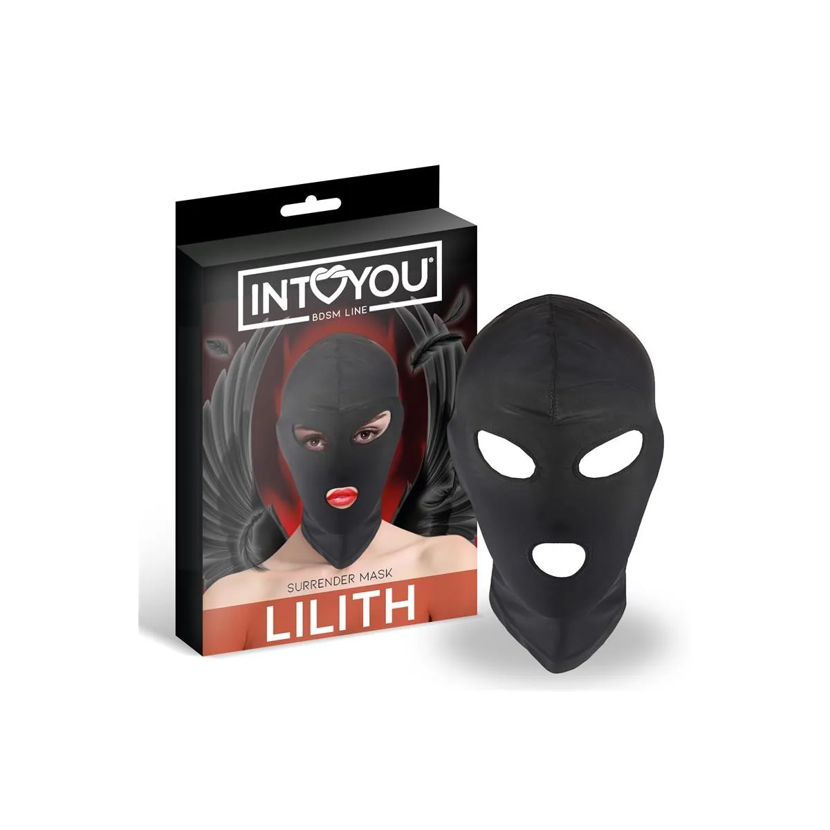 Lilith Incognito-Maske mit Öffnung Im Mund und Augen, Farbig von Intoyou BDSM Line | Fesselliebe.de