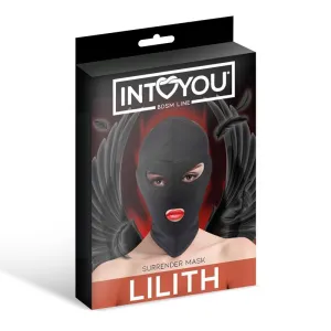 Lilith Incognito-Maske mit Öffnung Im Mund und Augen, Farbig von Intoyou BDSM Line