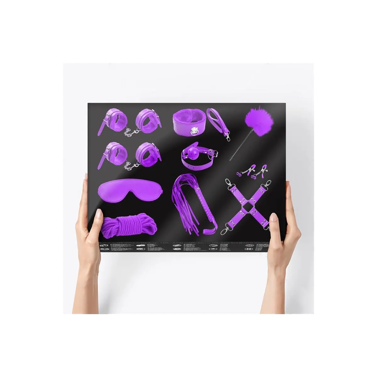 Bondage-Set 10-Teilig, Lila von Intoyou BDSM Line | Fesselliebe.de