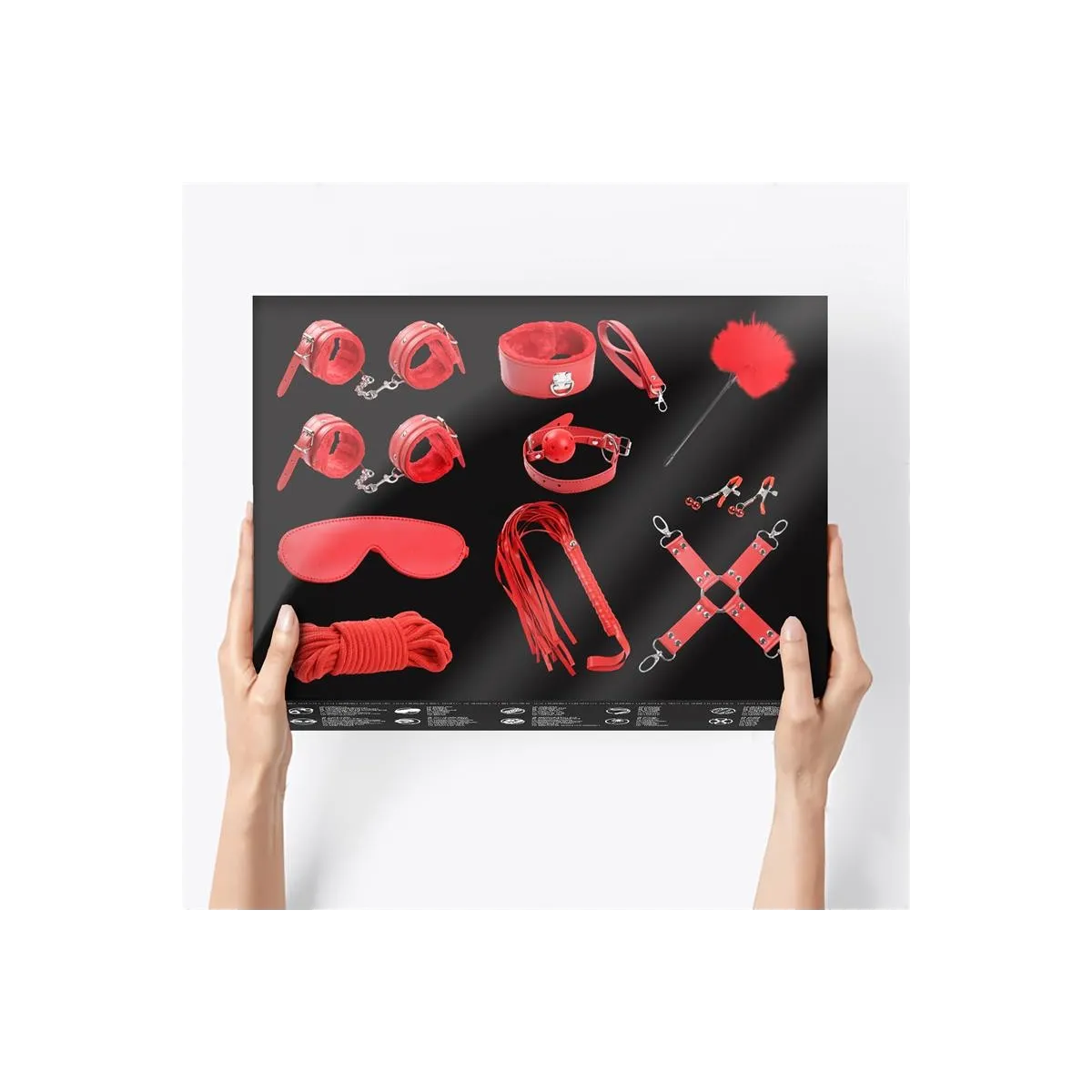 Bondage-Set 10-Teilig Rot von Intoyou BDSM Line | Fesselliebe.de