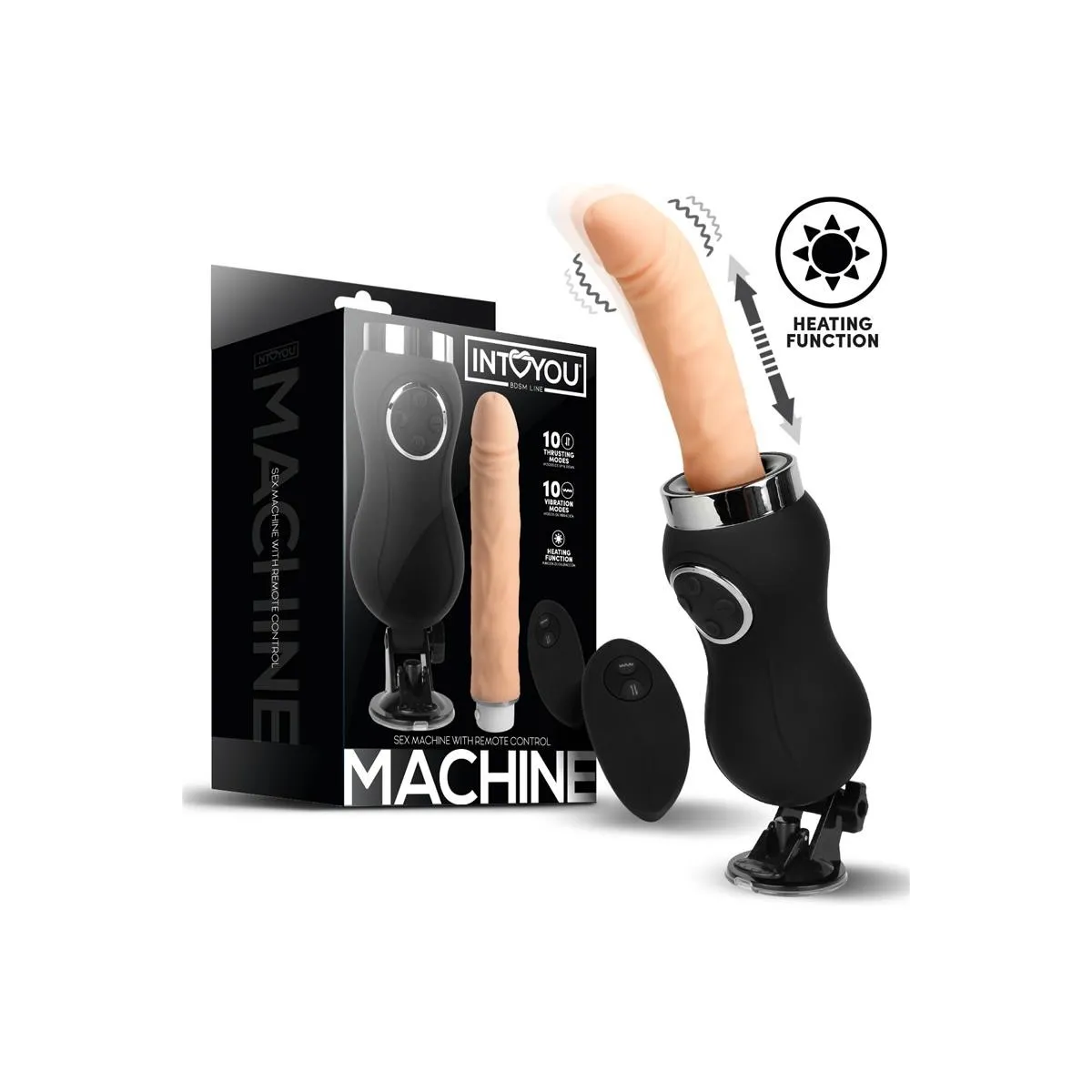 Sexmaschine Vibration, Stossbewegung und Wärme Fernbedienung Usb von Intoyou BDSM Line | Fesselliebe.de