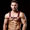 Odiseo Brust-Bondage-Geschirr für Männer, Veganes Leder von Intoyou BDSM Line