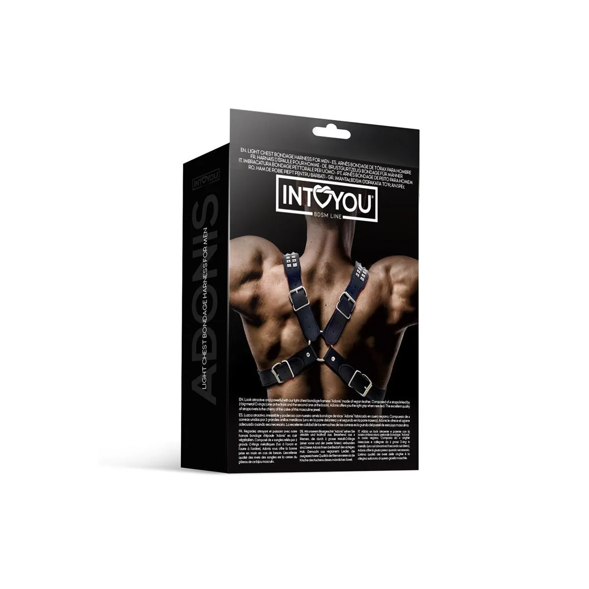 Adonis Brust-Bondage-Harness für Männer aus Veganem Leder von Intoyou BDSM Line | Fesselliebe.de