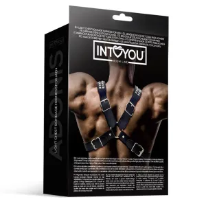 Adonis Brust-Bondage-Harness für Männer aus Veganem Leder von Intoyou BDSM Line