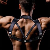 Darius Brust-Bondage-Harness für Männer aus Veganem Leder von Intoyou BDSM Line | Fesselliebe.de