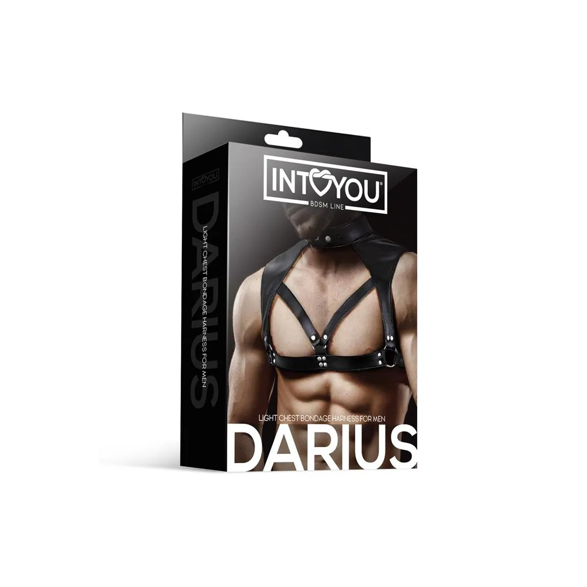 Darius Brust-Bondage-Harness für Männer aus Veganem Leder von Intoyou BDSM Line | Fesselliebe.de